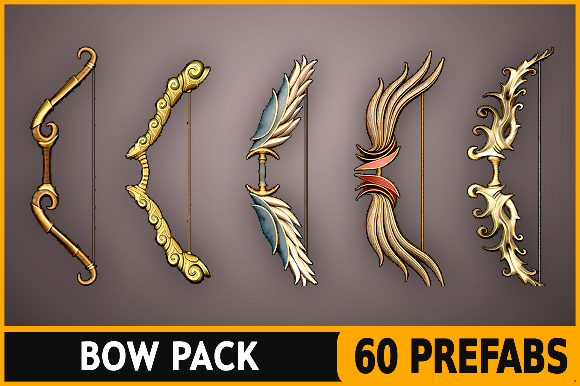 Unity Bow Sample Archer Bow - Fantasy RPG Weapons Pack | 3D Weapons | Unity Asset Store
