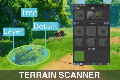 Terrain Scanner - Quickly Find Trees, Details, Layers & Materials