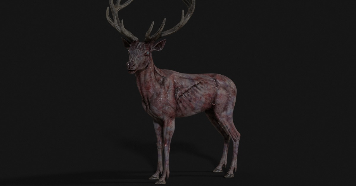 Deer — Zombie and Mutant Collection | Characters | Unity Asset Store