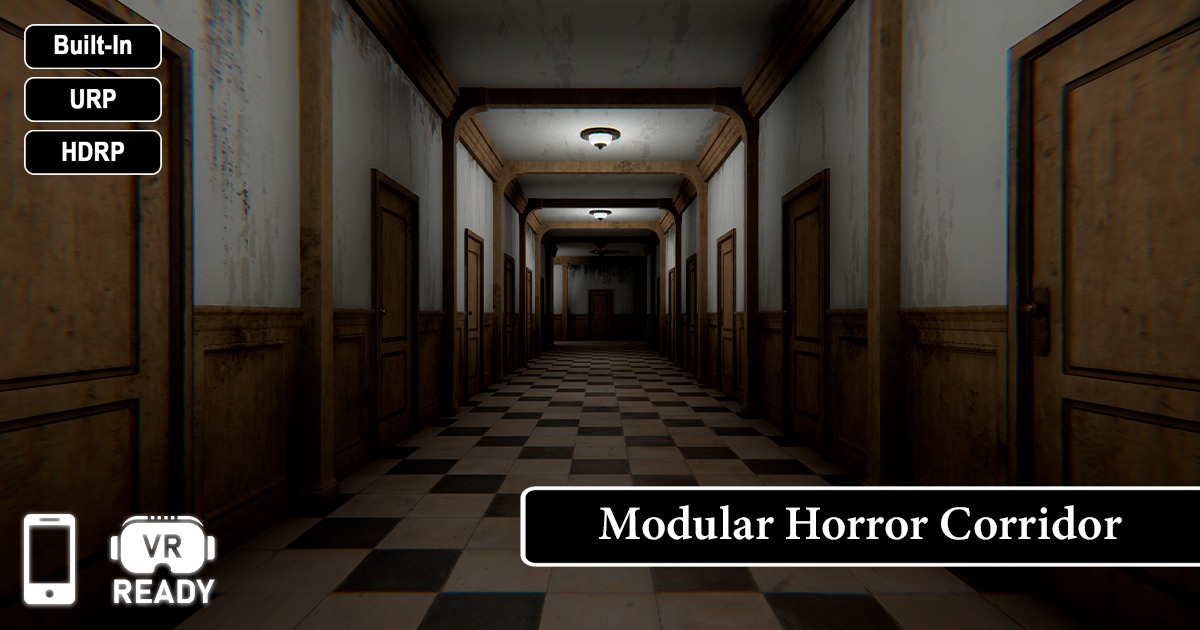 Modular Horror Corridor | 3D Environments | Unity Asset Store