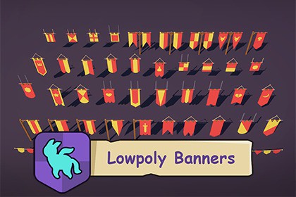 Lowpoly Banners