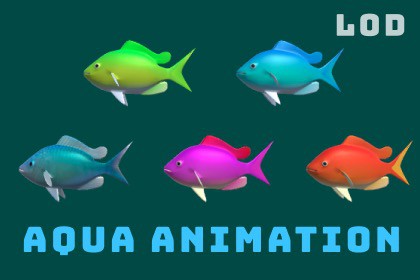 AquaSoul: Stylized Fish LOD Pack