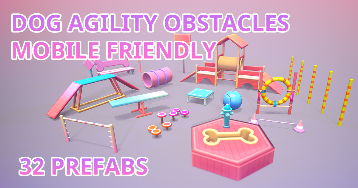 Stylized Dog Agility Park | 3D Props | Unity Asset Store