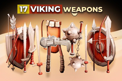 Stylized Viking Weapon Collection