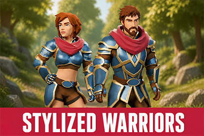 Stylized Modular Warriors – Fantasy Character Pack