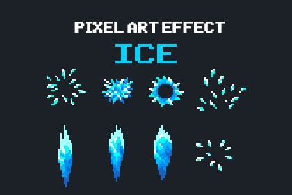 Ice - Pixel Art Effect