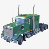 Heavy Truck Chassis 07 Green URP HDRP Textures