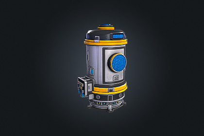 SCI-FI Liquid Container V2-FTR Fluid| Game Ready PBR | Built-In & URP Compatible