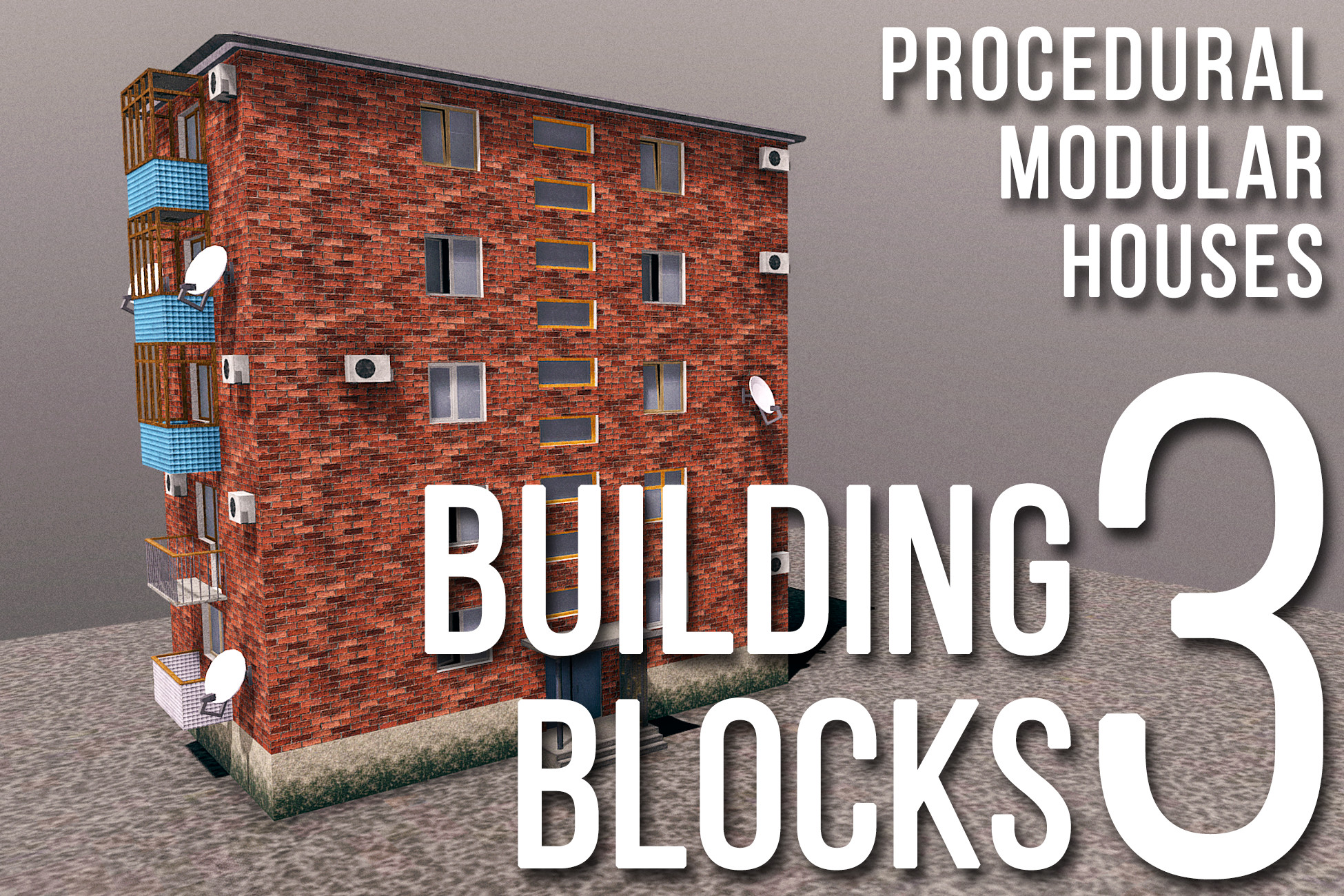 Builder - Building Blocks 3.0 - Procedural Modular Houses | 3D ...