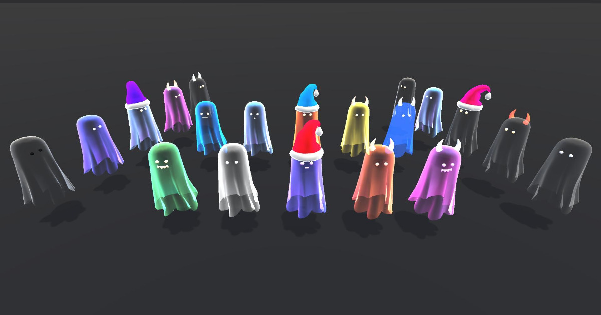 Little Ghost (Beauty Cute) +100 Props | 3D Characters | Unity Asset Store