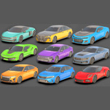 Sedan Low Poly Cars Pack