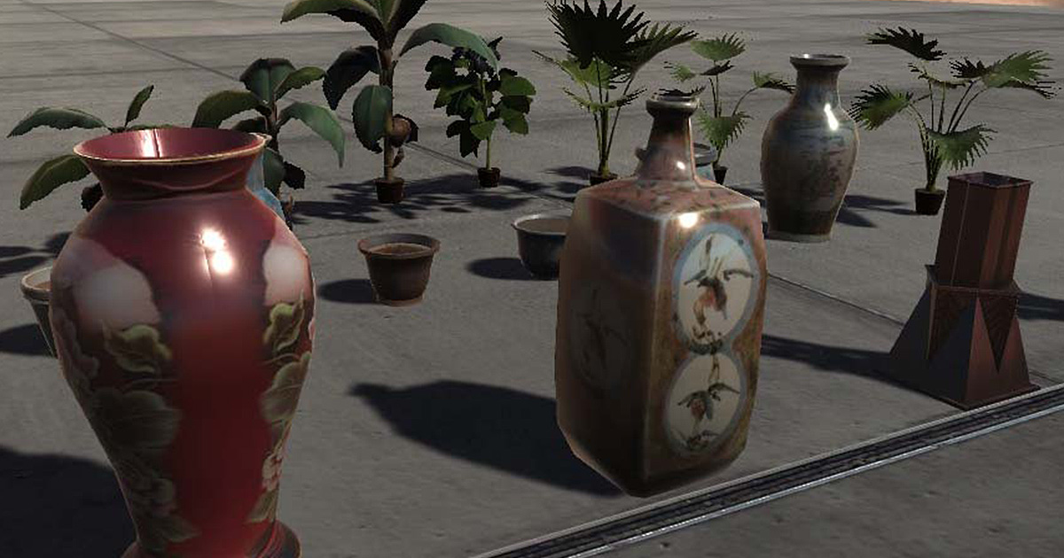 Flower pots / vases | 3D Interior | Unity Asset Store