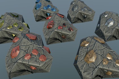 Stylized Metal & Fantasy Ore Pack - Game Ready