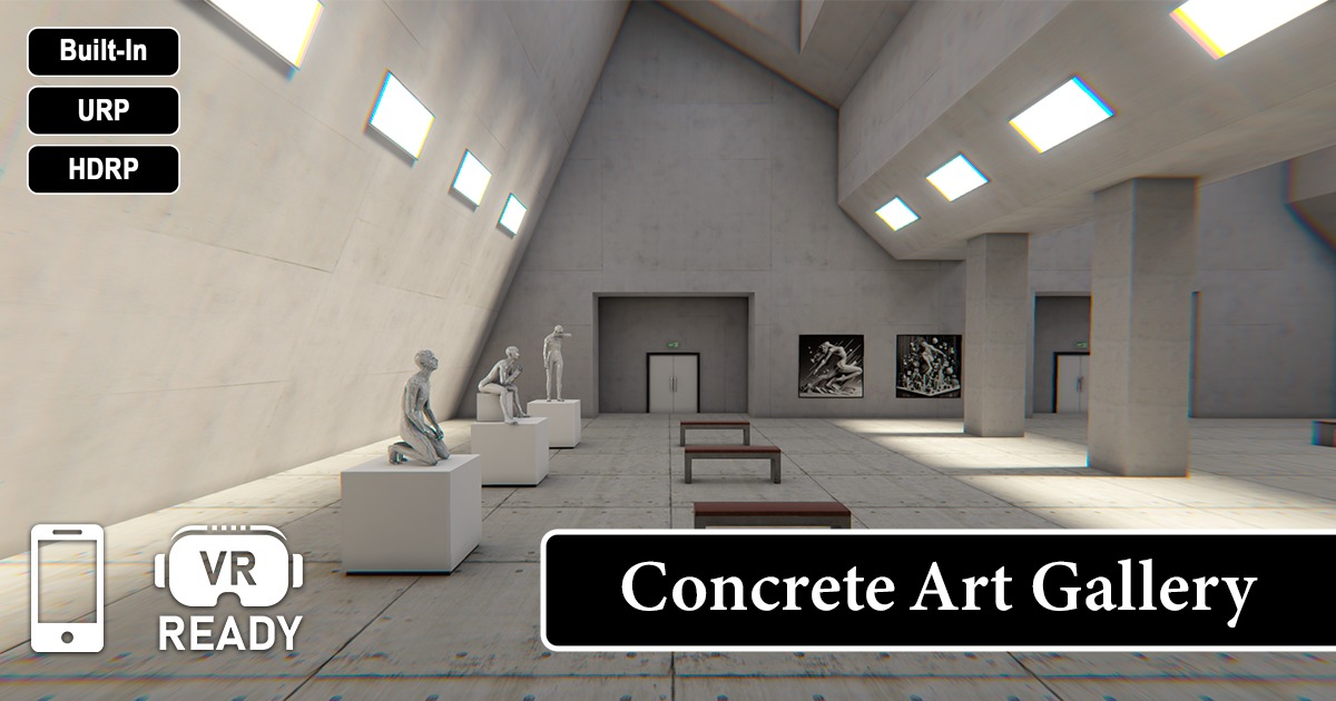Concrete Art Gallery | 3D Environments | Unity Asset Store