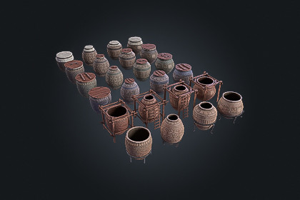 Ancient Egyptian Vessels V1 | Game Ready PBR | Built-In & URP Compatible
