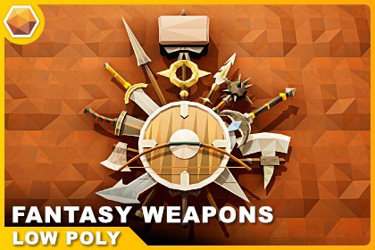 Low Poly Fantasy Weapons Pack