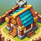 2D Isometric Cartoon Stylized Fantasy Environment and Village Buildings