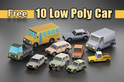 Low Poly Vehicle Collection 2