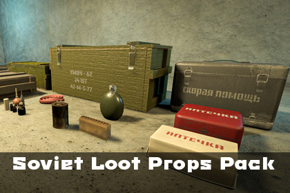 Soviet Loot Props Pack – Crates, Medkits & Items