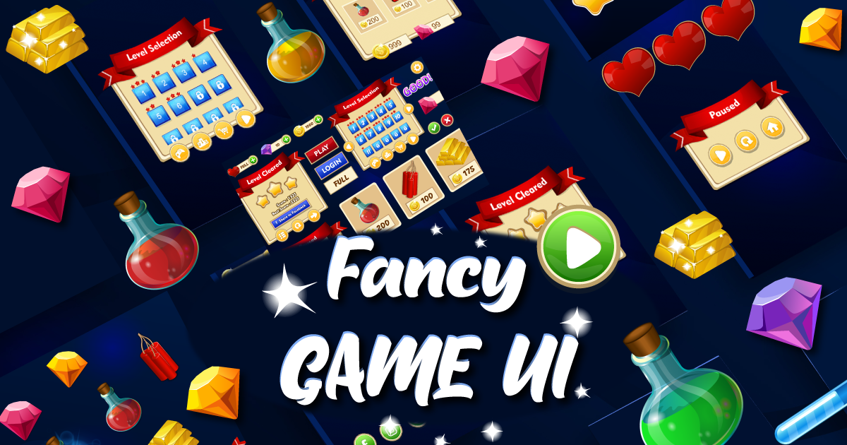 GUI/UI Kit - All in One Fancy Kit | 2D GUI | Unity Asset Store