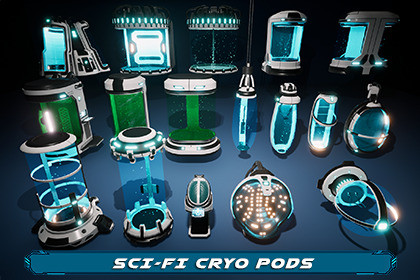 Sci-Fi Cryo Pods (Capsules)