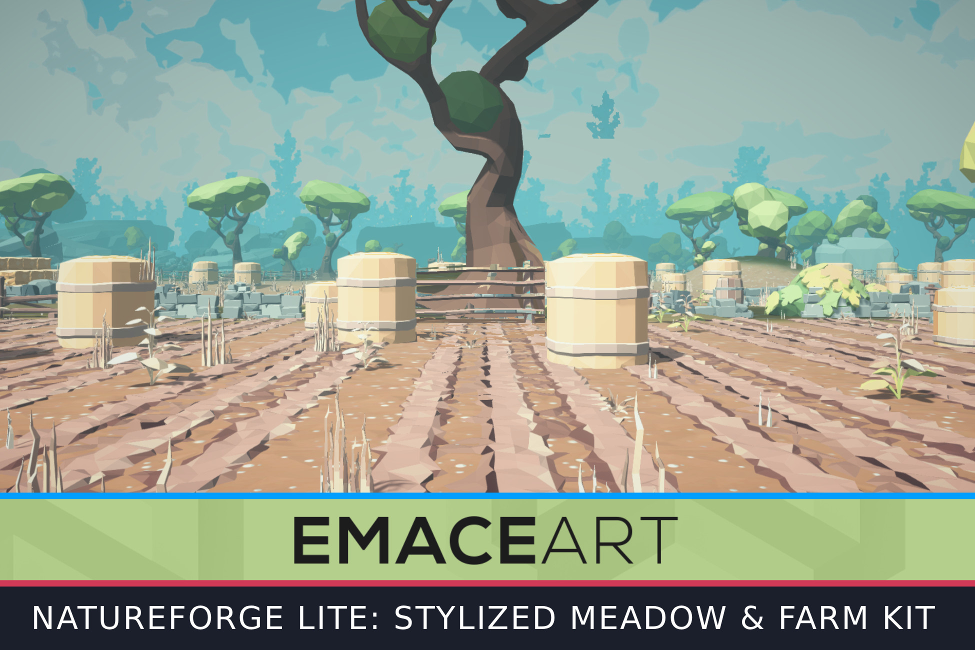 NatureForge LITE: Stylized Meadow & Farm Kit