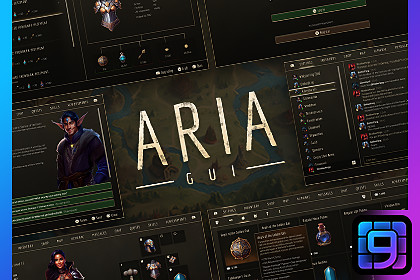 Aria GUI - Full Fantasy / RPG UI Kit + sources