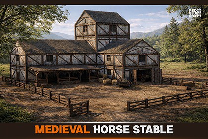 Medieval Horse Stable