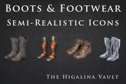 Boots & Footwear - 40 Semi-Realistic Icons [512x512 HD]