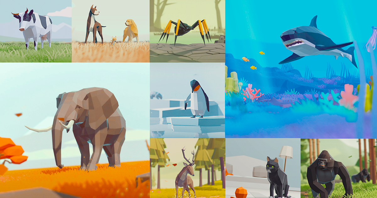 Anials Unity Low Poly Animated Animals | 3D Animals | Unity Asset Store