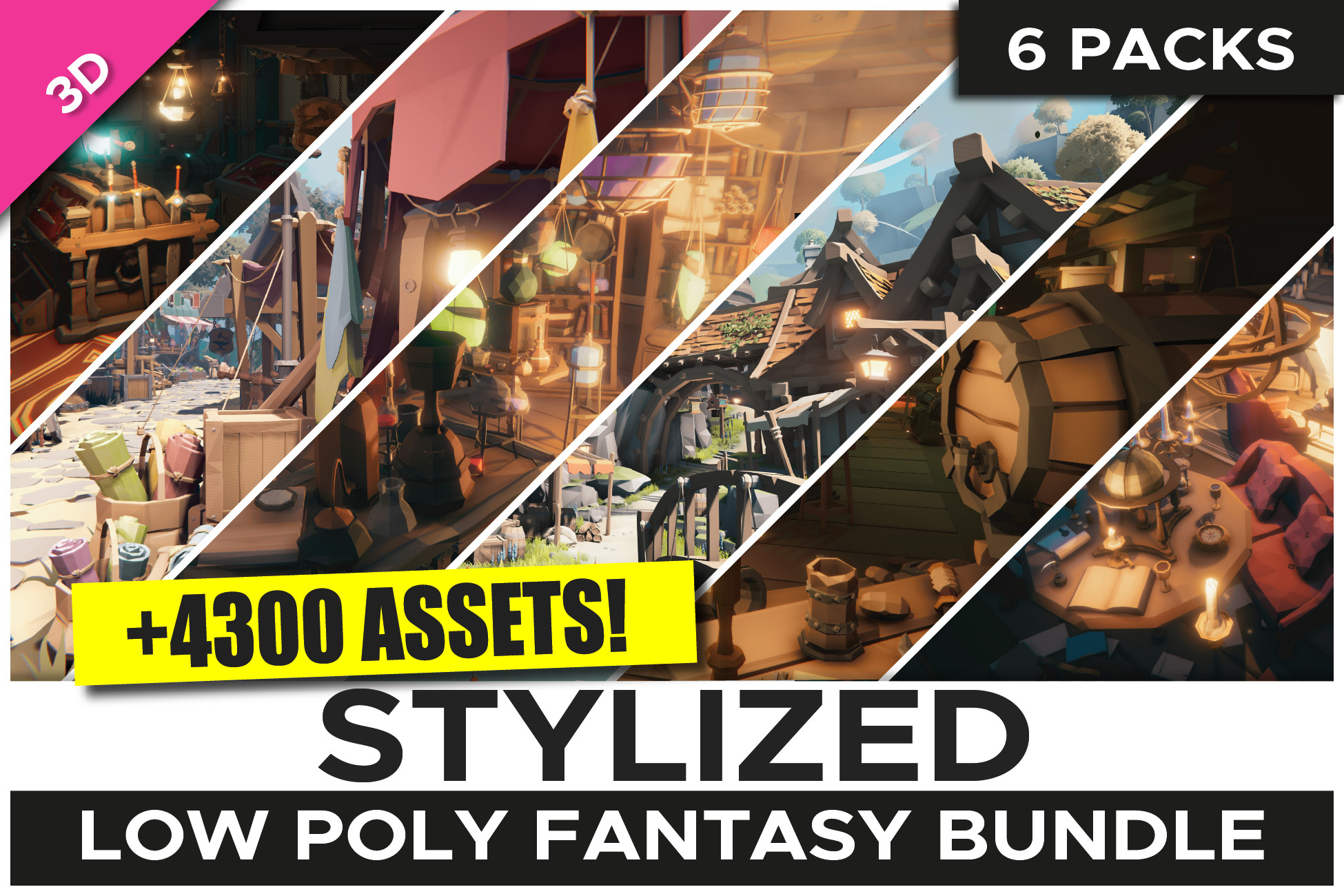 STYLIZED Low Poly Fantasy Bundle
