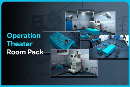 Operation Theatre Room Pack – Modular Interior Pack for Unity