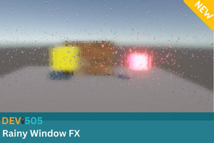 Rainy Window FX Rain-on-Glass Shader (URP)
