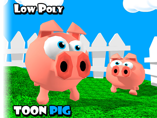 Unity Android Pig Toon Pig | 3D Animals | Unity Asset Store