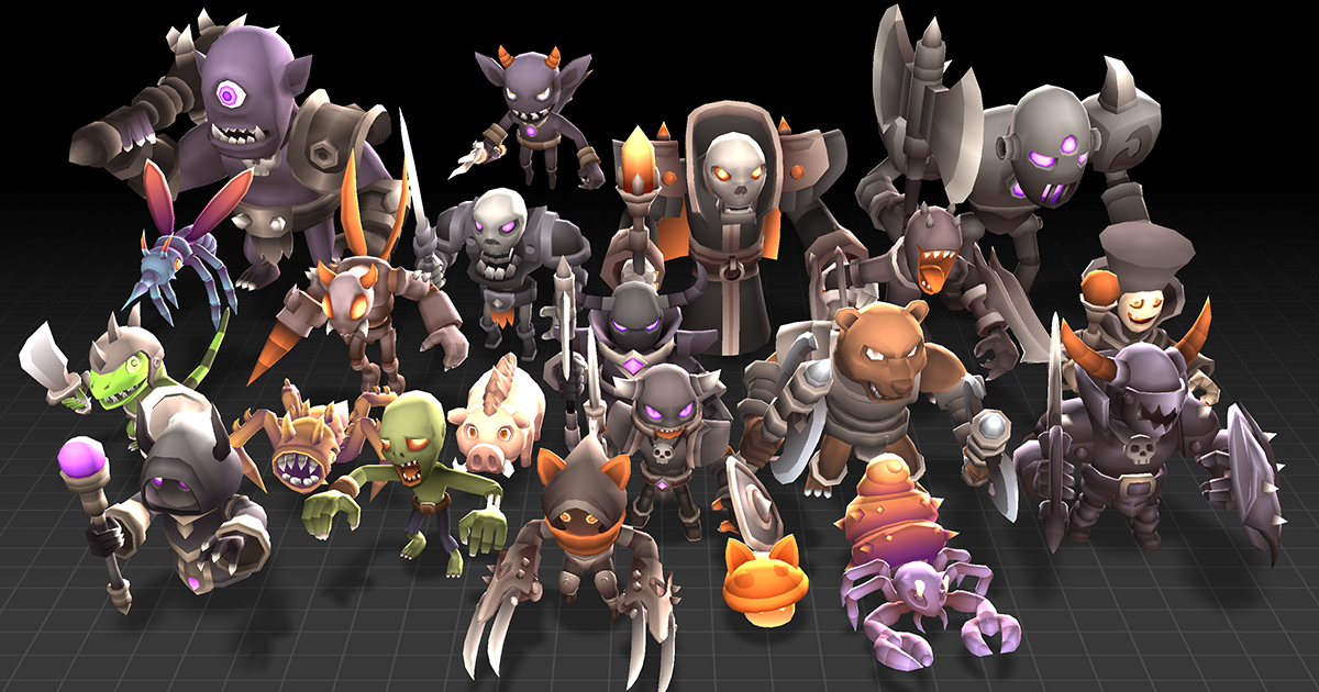 Unity Store Monster MS - Monster Mega Pack 3 | 3D Creatures | Unity Asset Store