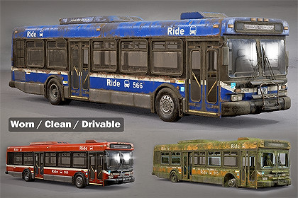 Abandoned City Bus - Drivable