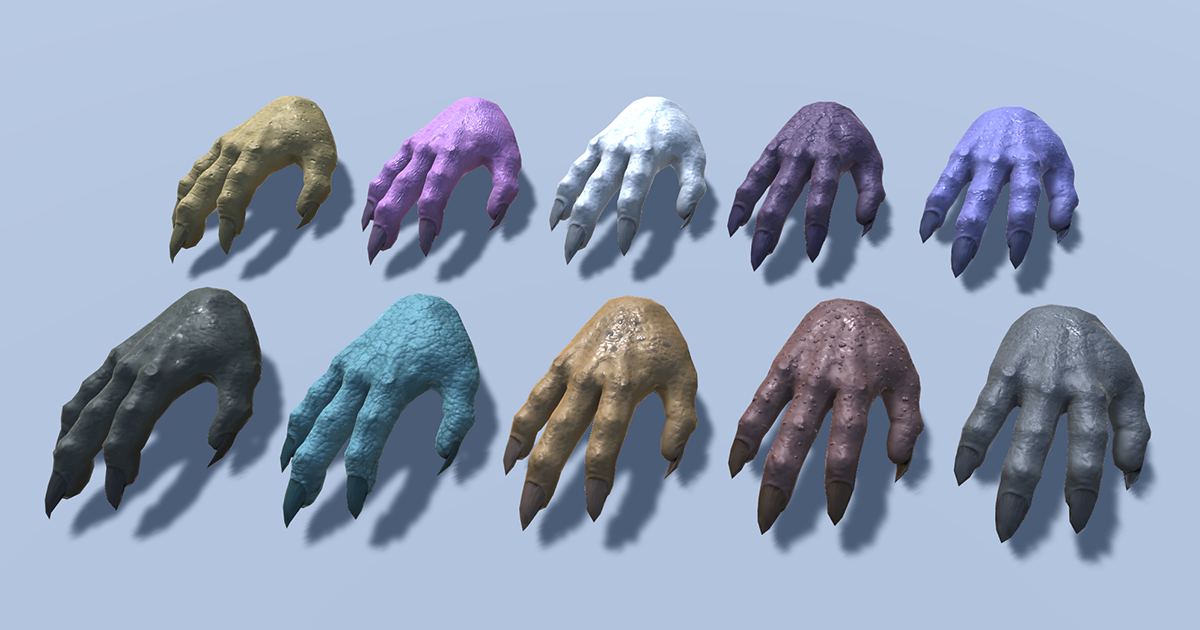 VR Monster Hands | 3D Characters | Unity Asset Store