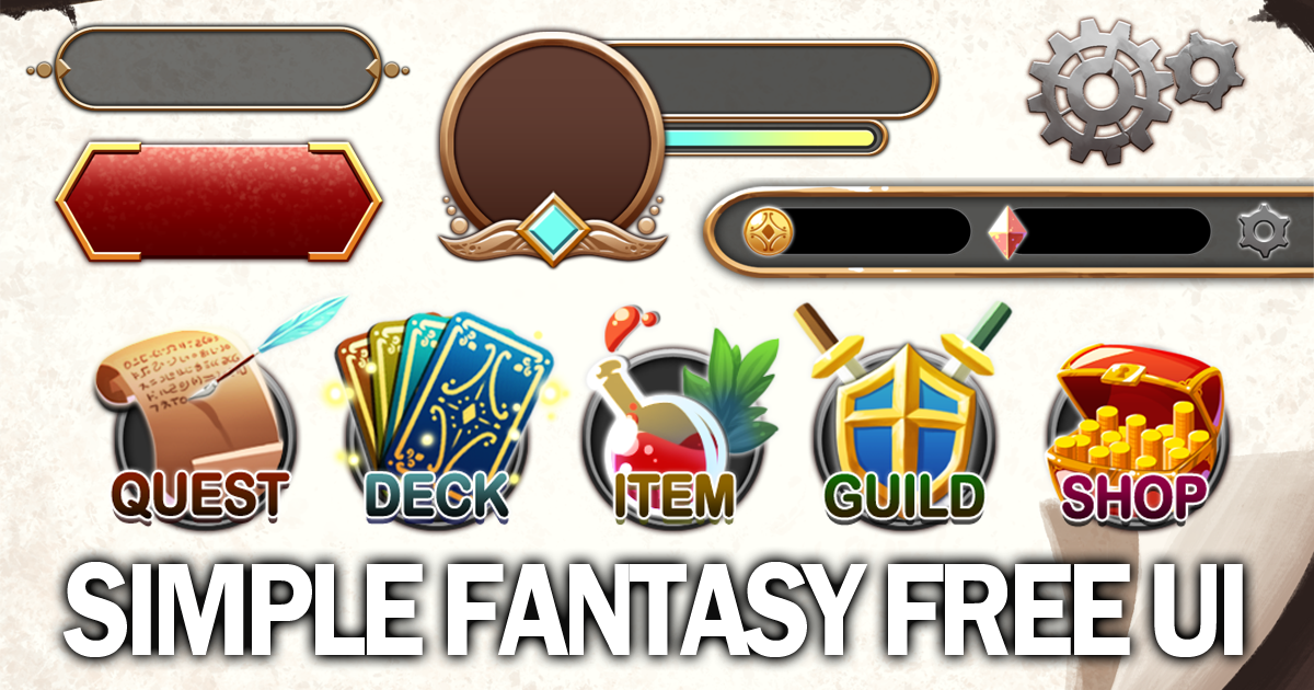 Fantasy Free GUI | 2D Icons | Unity Asset Store