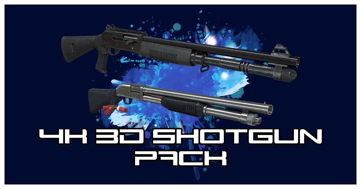FPS Guns 4K - Shotgun pack | 3D Guns | Unity Asset Store
