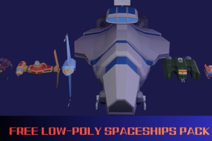 FREE Low Poly Spaceships