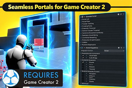 Seamless Portals for Game Creator 2