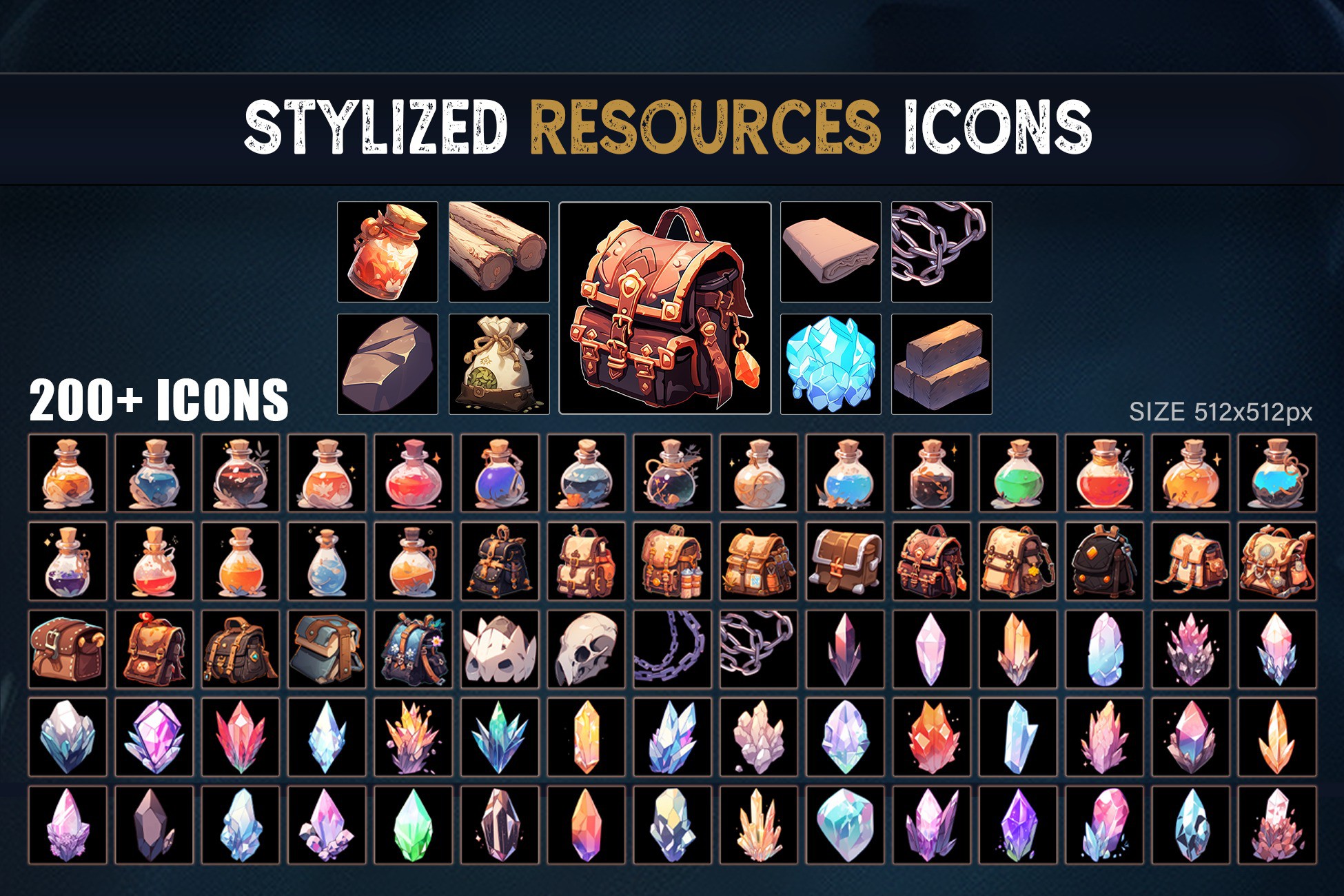 Unity Icons With Names Stylized Resources 2D Icons | 2D Icons | Unity Asset Store