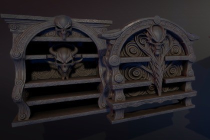 4 Dark Fantasy Bookshelves
