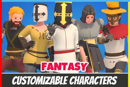 Customizable 3D Fantasy Characters Vol 3