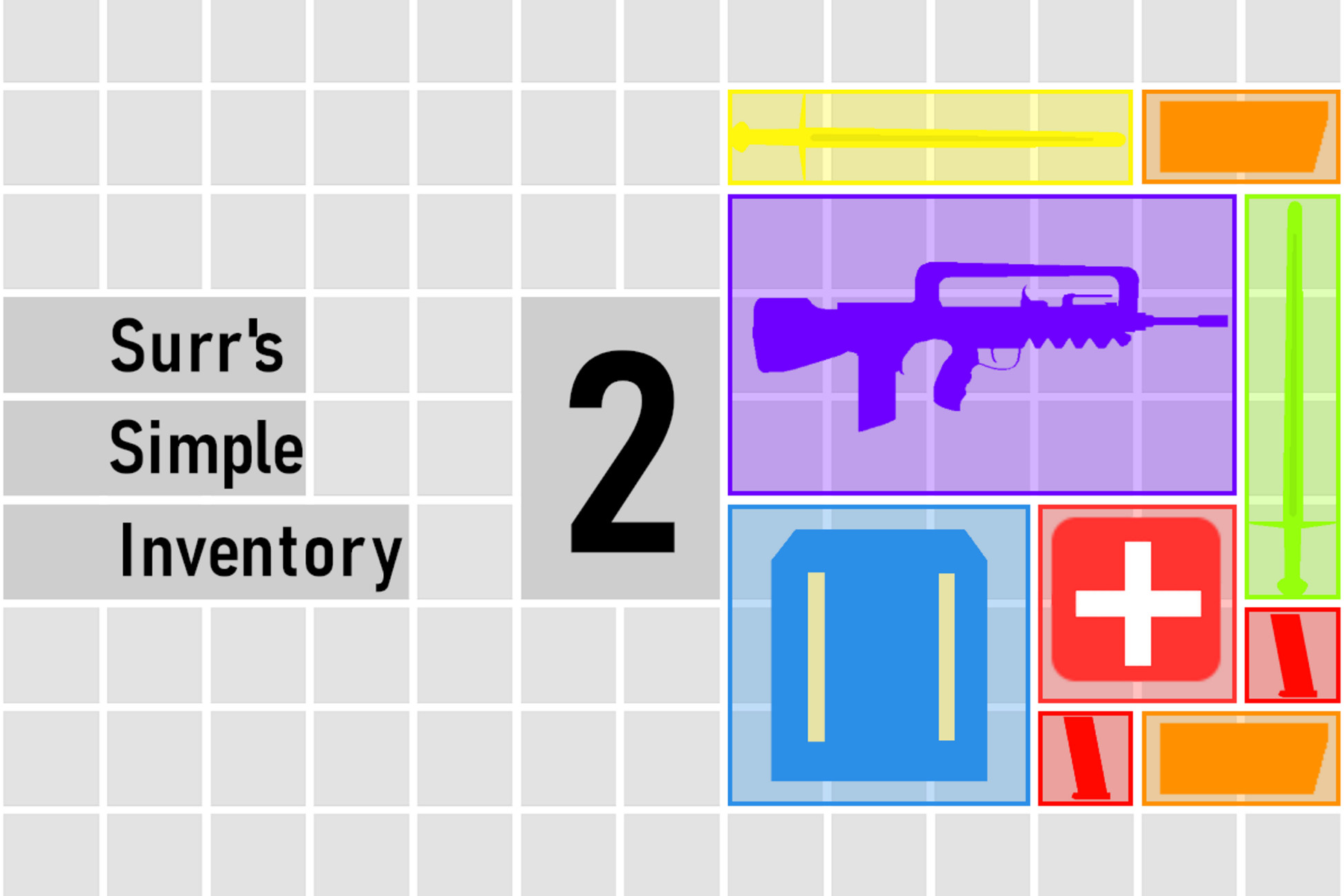 Surr's Simple Inventory 2 | GUI 도구 | Unity Asset Store