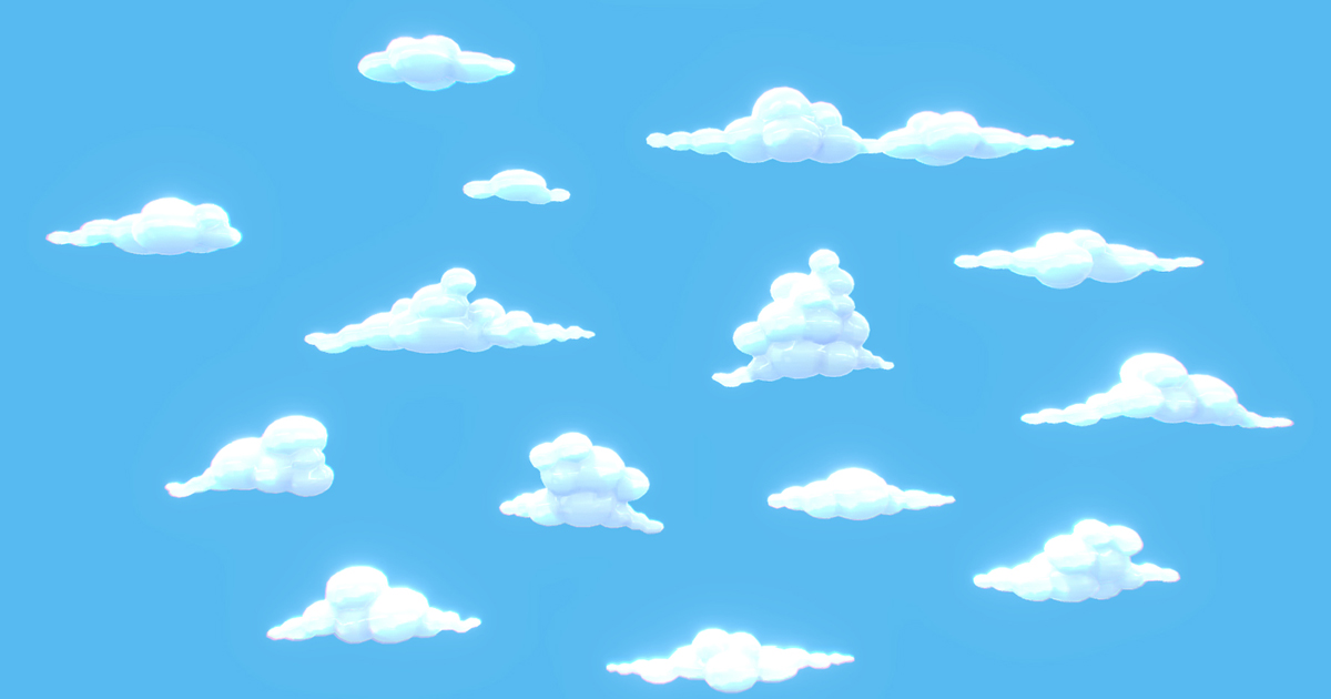 Stylized Clouds Pack - Vol 02 | 3D Props | Unity Asset Store