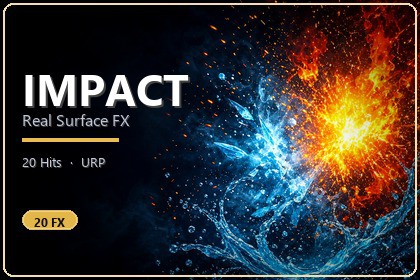 Realistic Impact FX Pack — 20 Surface Impacts (URP)
