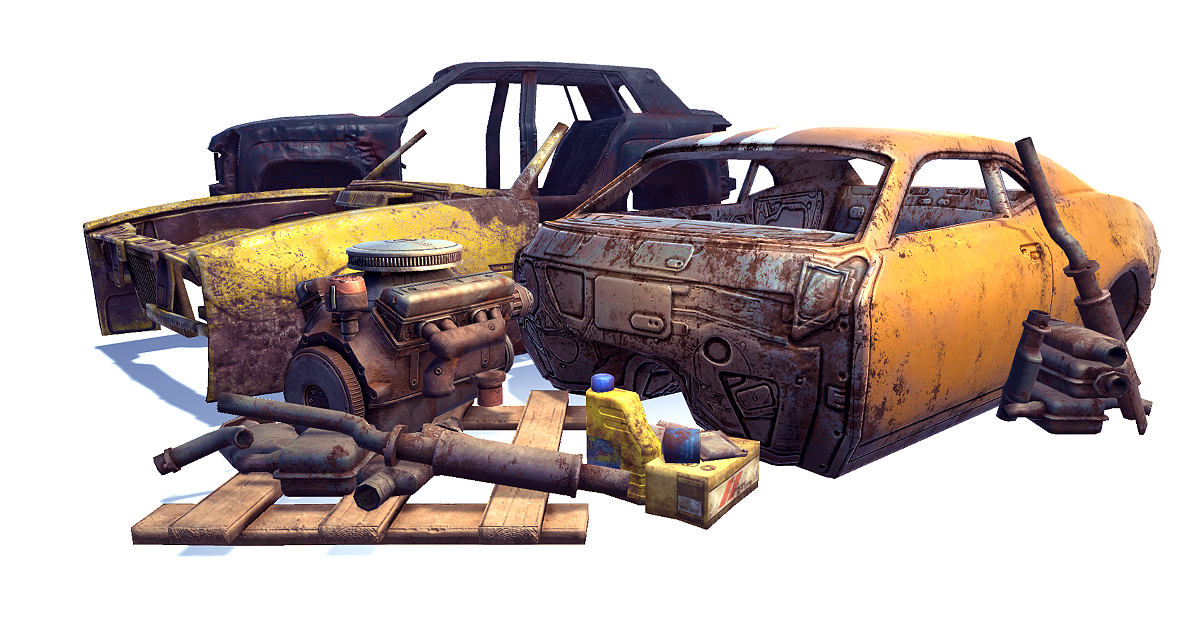 Junk Cars & Parts | 3D Vehicles | Unity Asset Store