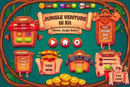 Jungle Theme UI