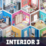 Interior 3 - Low Poly 3D Models Pack